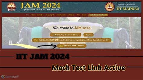 JAM 2024 Mock Test Released, Direct Link To Take Test Here - SarvGyan News