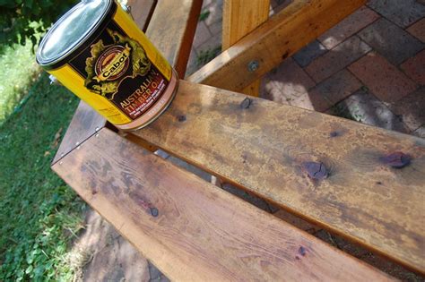 Expensive Stain | We stained the red cedar picnic table with… | Flickr ...