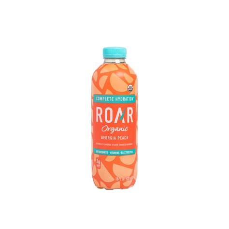 ROAR Organic Georgia Peach | 18 oz 12-Pack | ReadyRefresh