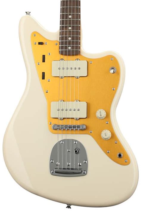 Squier J Mascis Signature Jazzmaster - Vintage White with Indian Laurel Fingerboard | Sweetwater