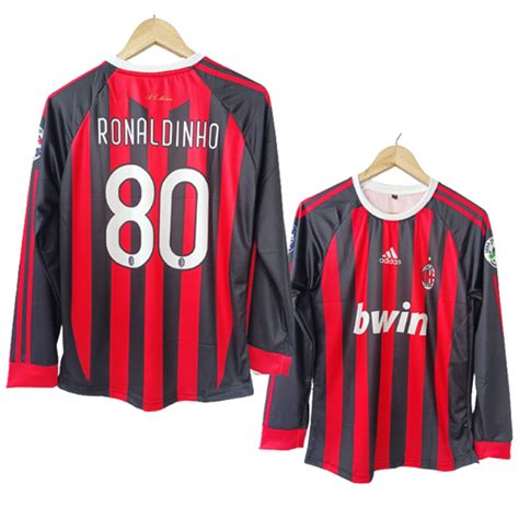 Ac milan Ronaldinho Retro Jersey | Retro Collection - Cyberried Store