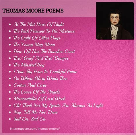 Thomas Moore Poems