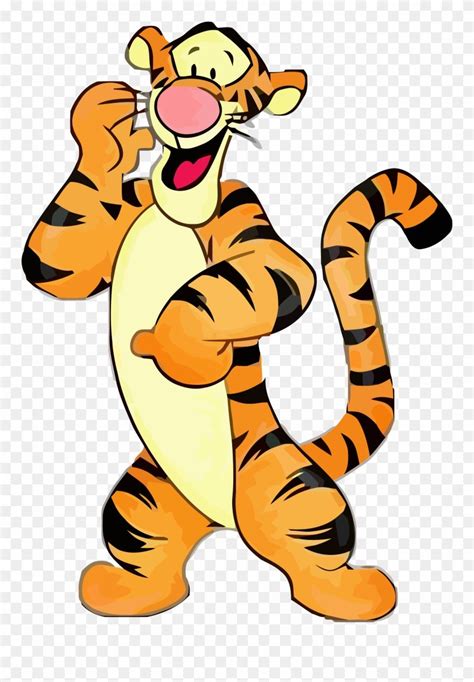 Tiiger Clipart Wild Tiger - Tigger Clipart Png Transparent Png (#157500) is a creative… | Winnie ...