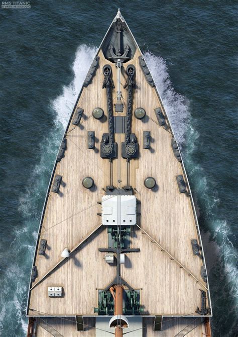 ArtStation - RMS Titanic - Various Closeups of the bow area, Vasilije Ristovic | Rms titanic ...