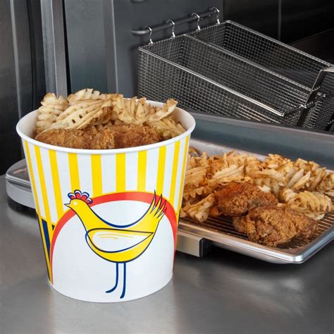 Choice 10 lb. Chicken Bucket with Lid - 20/Pack