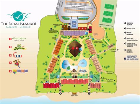 Map Layout The Royal Islander | Map layout, Cancun, Cancun trip