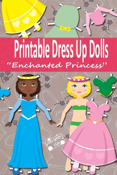 Princess Paper Doll Dress Up Free Printable - Itsy Bitsy Fun