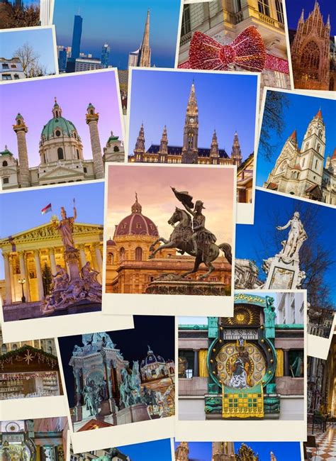 Collage of Vienna Austria Travel Images My Photos Stock Photo - Image ...