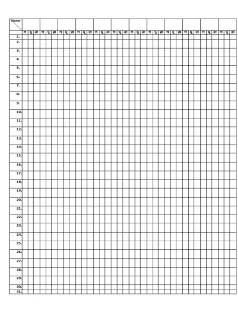 Mess Meal Chart | PDF