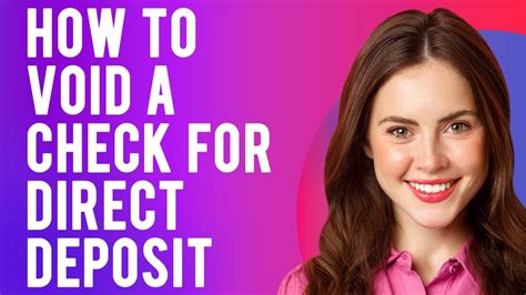 How To Void A Check For Direct Deposit (When and How to Void a Check ...