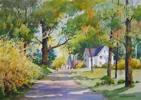 Landscape Watercolors | Watercolor landscape, Pastel landscape, Nature paintings