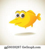 Cute Yellow Fish Cartoon Stock Illustrations - Royalty Free - GoGraph