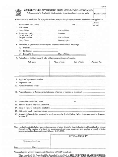 Visa Application Form Pdf - Fill and Sign Printable Template Online ...