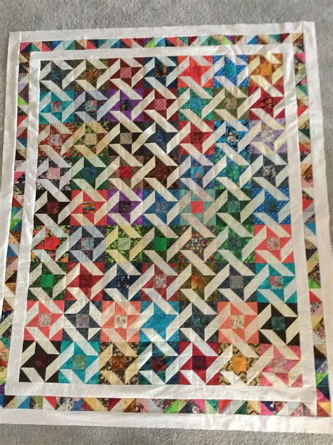 My scrappy Friendship Star quilt. April 10, 2015. | Scrappy quilt ...