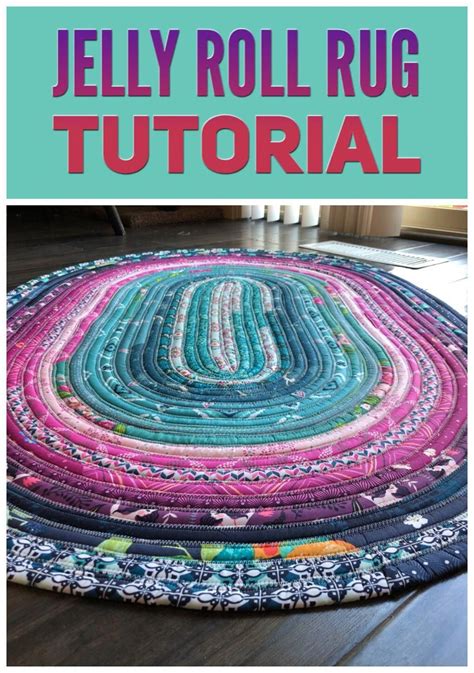 Jelly Roll Rug (with Video Tutorial) | Beginner sewing projects easy ...