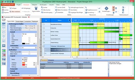 Projekt-Manager 2017 無料ダウンロード - project management software, construction scheduling incl ...