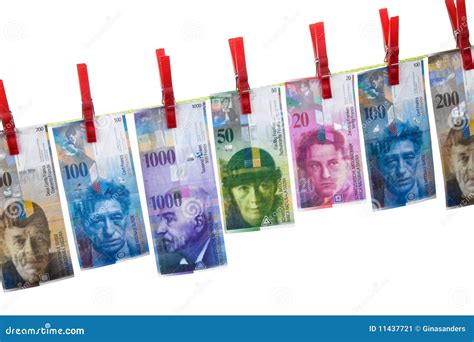 Money Laundering, Swiss Francs Stock Image - Image of black, currency ...