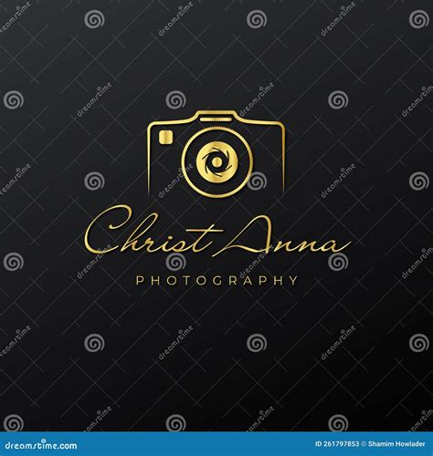 Gold Minimalist Camera for Photography Logo Stock Vector - Illustration ...