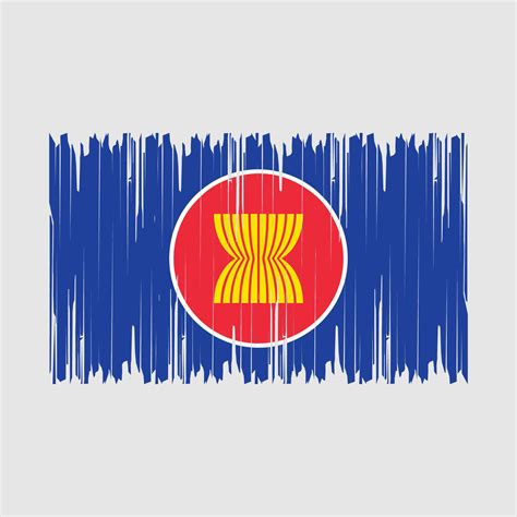 Asean Flag Brush Vector Illustration 21485628 Vector Art at Vecteezy