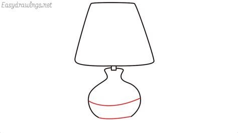 How To Draw A Lamp Step by Step - Easydrawings.net