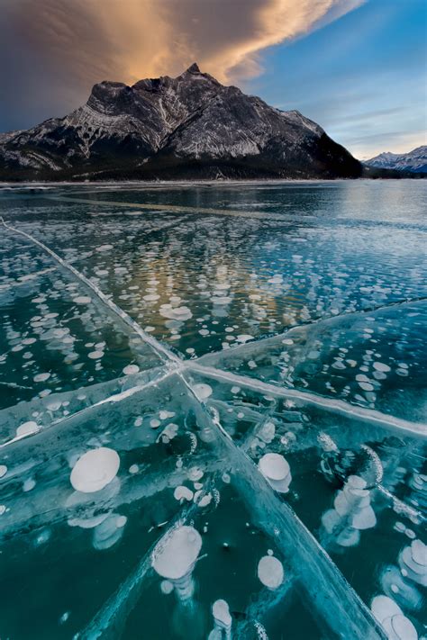 Interesting Ice Bubbles on Abraham Lake