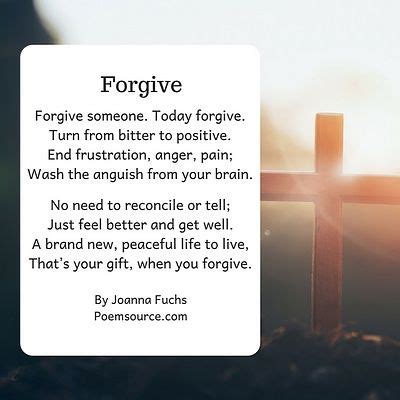 Christian poem Forgive | Christian poems, Sunday quotes funny, Poems