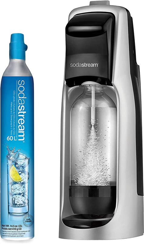 SodaStream Jet Sparkling Water Maker, Kit w/60l Cylinder, Silver - Walmart.com - Walmart.com