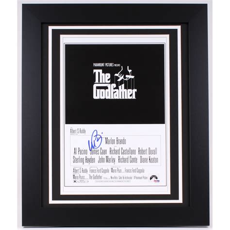 Al Pacino Signed "The Godfather" 19.5" x 23.5" Custom Framed Poster ...