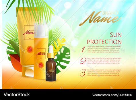 Design advertising poster for cosmetics Royalty Free Vector