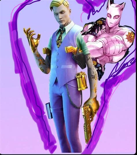 I tried my best on making a fortnite and jojo reference and this what ...