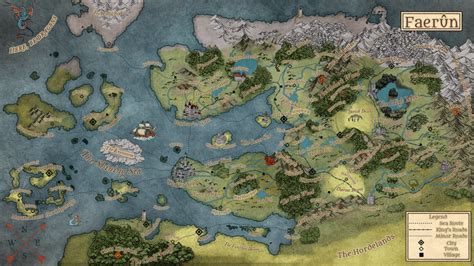 My Faerun Map for Personal Campaign (Region Map) : dndmaps