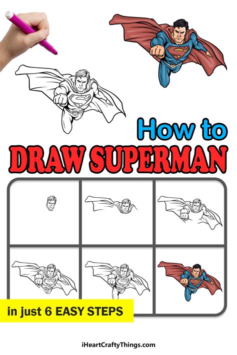 Superman Logo Drawing Step By Step