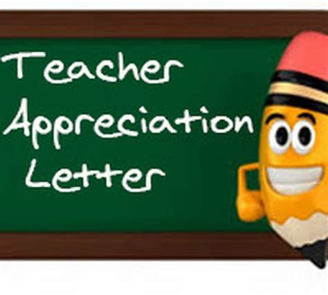 Teacher Appreciation Letter - Free Letters