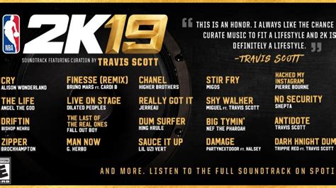 'NBA 2K19' Released Its Soundtrack That Is Curated By Travis Scott