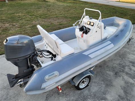 Nautica International RIB 14 DL Hard Bottom Inflatable Boat 2008 for ...