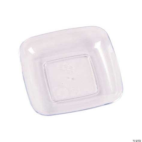 Mini Square Plastic Dessert Plates | Oriental Trading