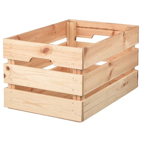 KNAGGLIG Box, pine, 46x31x25 cm (18x12 ¼x9 ¾") - IKEA CA