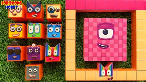 Numberblocks The Best MOMENT 128 PERFORATED BOX Puzzle Tetris Numberblocks Puzzle Tetris - YouTube