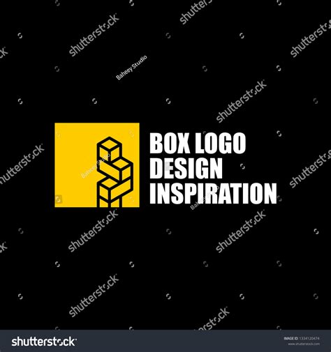 Box Logo Design Inspiration Stock Vector (Royalty Free) 1334120474 ...