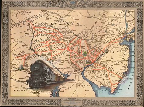 Map of the Reading Railway System and Connections.: Geographicus Rare Antique Maps