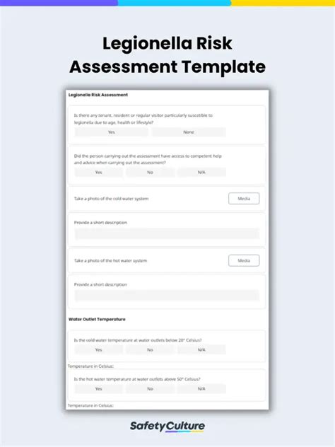 Legionella Risk Assessment Templates | SafetyCulture