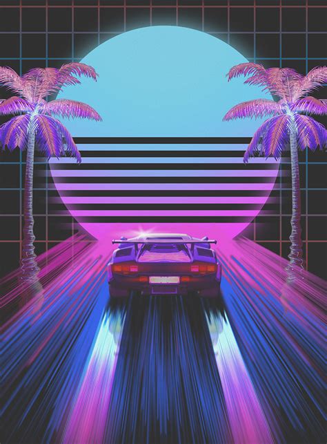 Retro Neon City Wallpapers - Wallpaper Cave