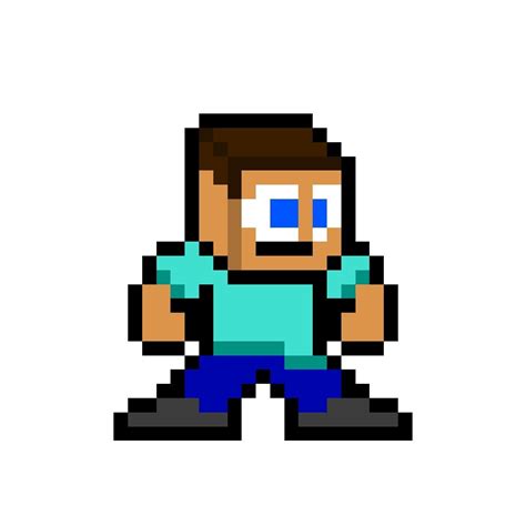 Minecraft Steve | Minecraft pixel art, Pixel art, Minecraft steve