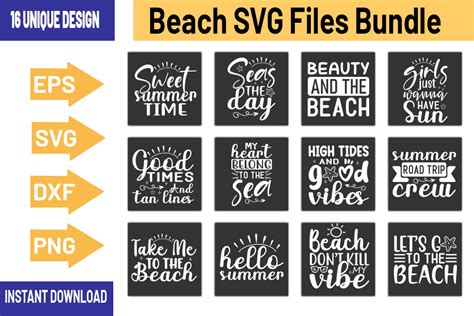 Beach Quotes Designs Bundle Graphic by MB Graphics · Creative Fabrica