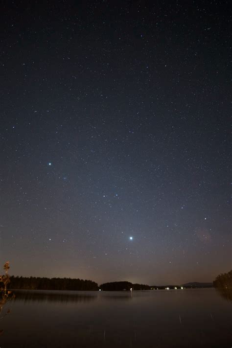 Calm Night Under the Stars • Free Nature Stock Photo