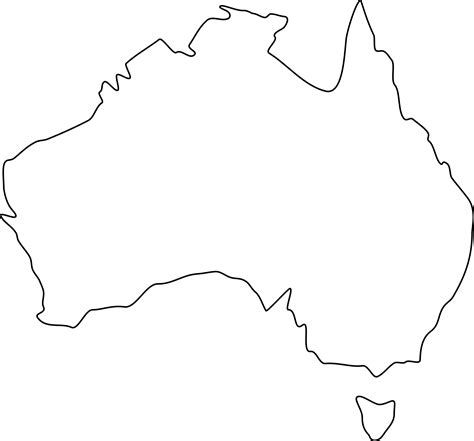 Clipart - Australia Outline