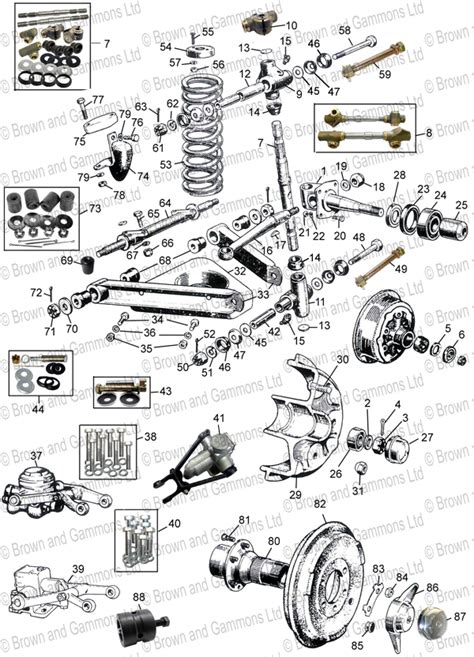 New MG TD TF MGA Major Front Suspension Rebuild Kit Made in UK Car & Truck Parts Parts ...