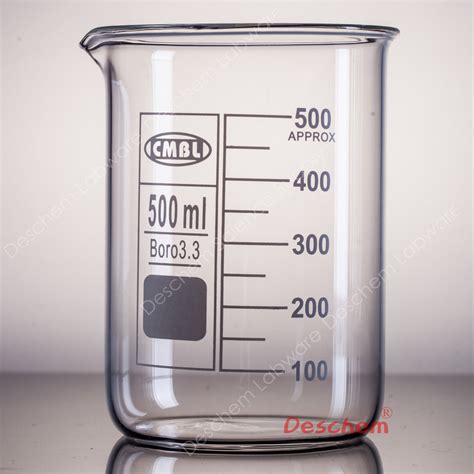 500mL Glass Beaker,New Chemistry GG17 Laboratory Glassware | eBay