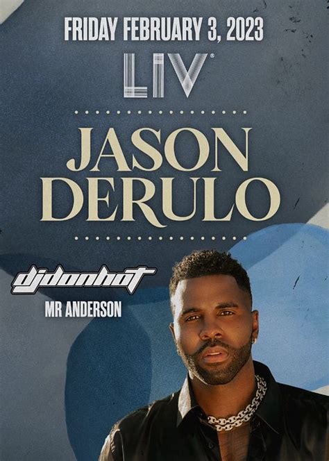 Jason Derulo Tickets at LIV in Miami Beach by LIV | Tixr