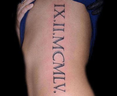 Roman Numerals Tattoo | UNRV Roman History